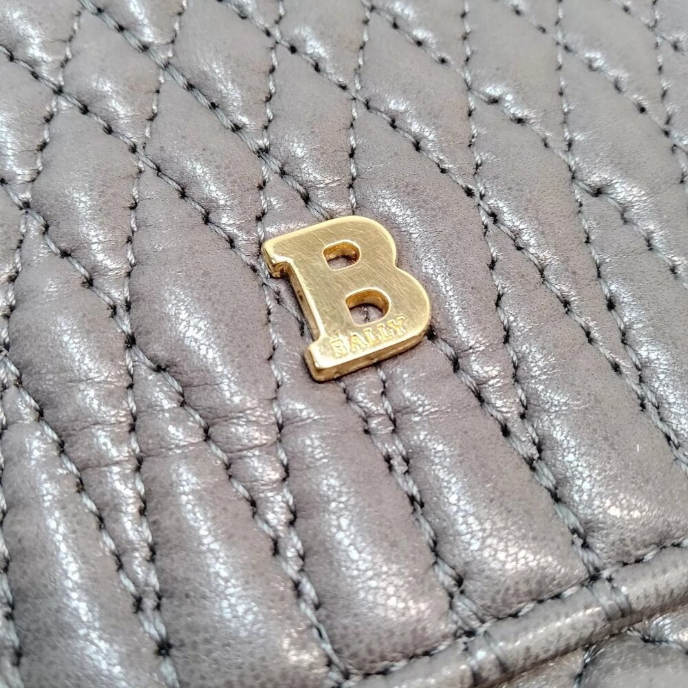 Bally Shoulder Bag Gray Leather 3355430 - Picture 9 of 9